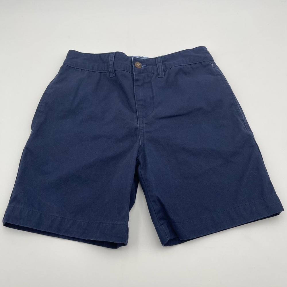 Chaps Boys Navy Blue Flat Front Shorts Size 10